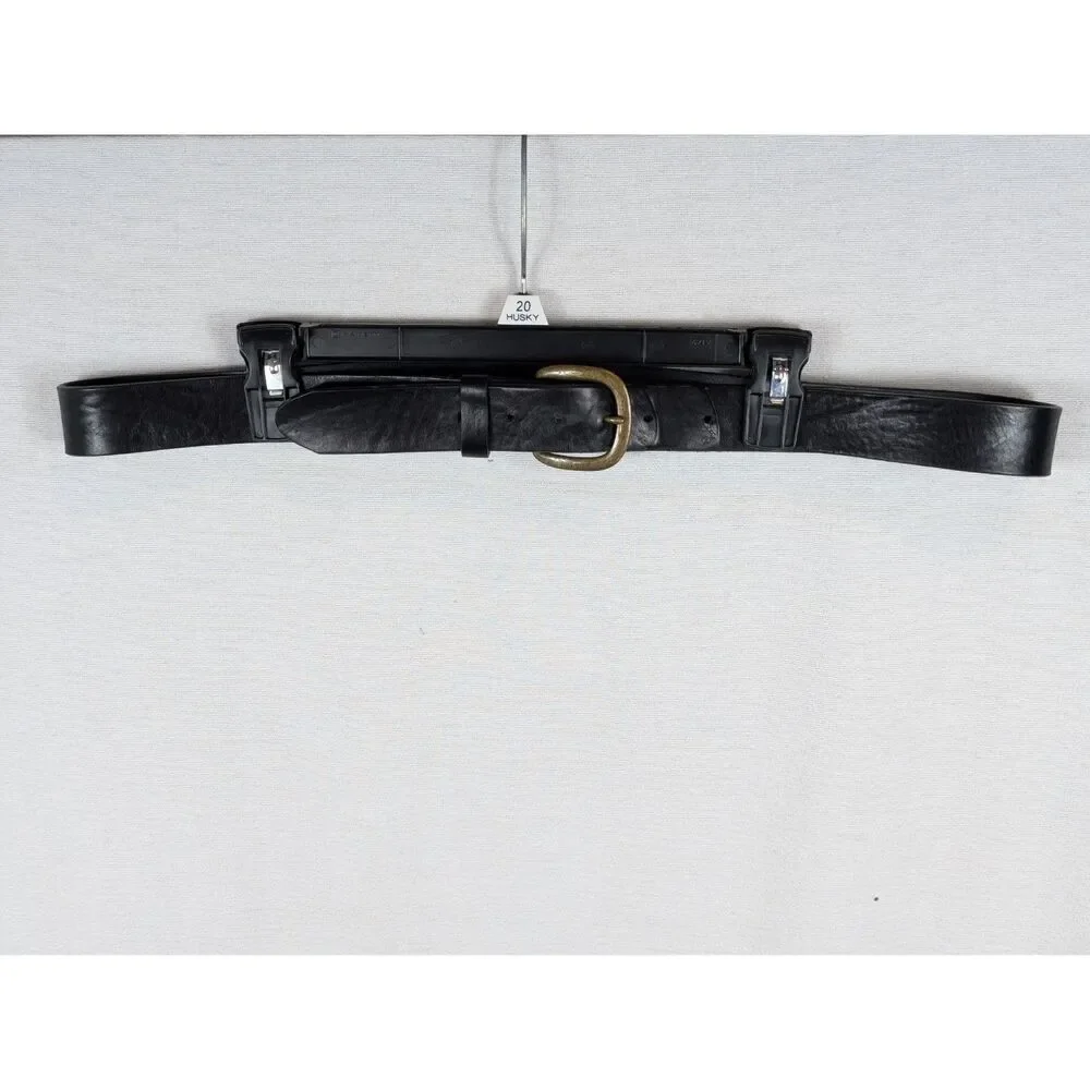 Justin Boots Black Leather Belt 42 inches